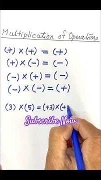Basic Maths : Multiplication of Operations