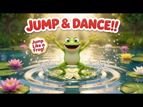 Jump Like a Frog! 🐸 The Gulp and Groove Song | Animal Songs for Kids [Happy Cloud Music Club]