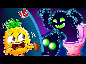 Spooky Toilet Monster 🚽| Monster In The Toilet - Something In The Dark | YUM YUM - Funny Kids Songs