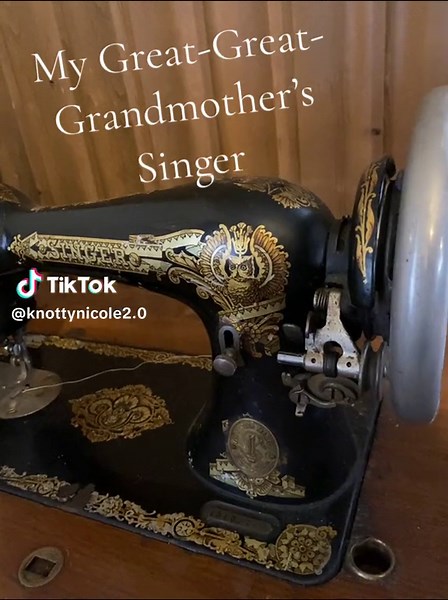 Come along with me as we make my Great-Great-Grandmother’s Singer sewing machine funtional again! This treadle Singer was manufactured in 1895 and bought in 1896 for $5 as a wedding present from my Great-Great-Grandfather for his new bride 🤍 #singer #singersoftiktok #singersewingmachine #singersewing #singersewingcompany #singersewingmachinehelp @Singer Sewing