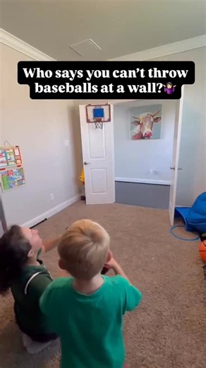 Kristy | Baseball Mom on Instagram: "Watch how we turn our play room into a baseball training zone with wall ball using a @korebaseball that feels just like the real thing. Perfect for improving hand-eye coordination, catching skills, and quick reactions — all safe for indoor practice. Follow for more youth baseball drills, tips, and fun mother-son training moments! #KOREBaseball #BaseballTraining #YouthBaseball #WallBallChallenge #HandEyeCoordination #BaseballDrills #CatchersDrill #IndoorBaseba