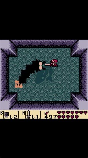Zelda: Link's Awakening Boss Moldorm's Shadow #zelda #longplay