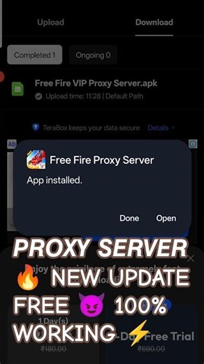 𝐍𝐄𝐖 𝐔𝐏𝐃𝐀𝐓𝐄 💀 PROXY SERVER FREE 🔥 FULL SETUP 🚀 #freefire #freefireshorts