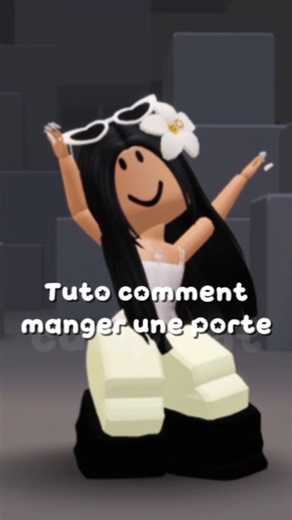 tuto comment manger une porte #roblox #abonnetoi