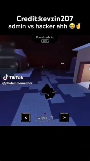 Admin vs hacker #roblox #forsaken