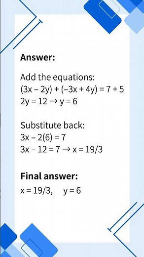 SAT Math: Elimination Method Example