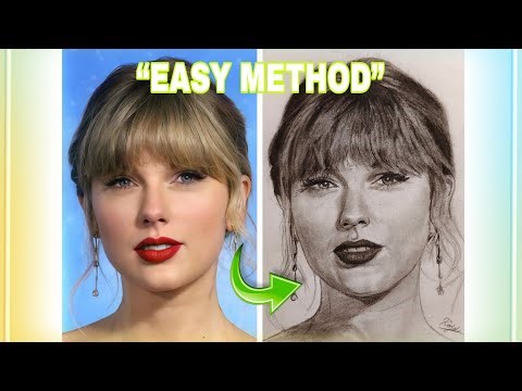 Taylor Swift Drawing Tutorial 🎨 | Easy to Realistic Sketch Guide