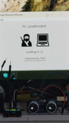 Cybersecurity: ESP32 Auto-Lock Windows