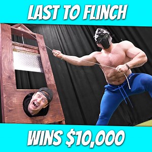 Last To Flinch Wins $10,000 | JustDustin