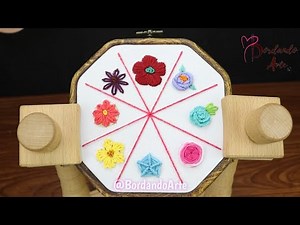 BORDADO A MANO PARA PRINCIPIANTES 9 PUNTADAS PARA FLORES | HAND EMBROIDERY FOR BEGINNERS