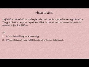 Heuristics. Psychology #PsychBite