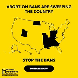 233K views · 27 reactions | ⚠️ Abortion bans are sweeping the nation.⚠️ These are not just attacks on the people of Missouri or Georgia or Alabama. This is an attack on ALL of us. The goal? To bring a direct challenge to Roe v. Wade to the Supreme Court, and create a world in which abortion is inaccessible. Our right to abortion care is not debatable. If you're ready to defend your rights, chip in now. | Planned Parenthood Action | Facebook