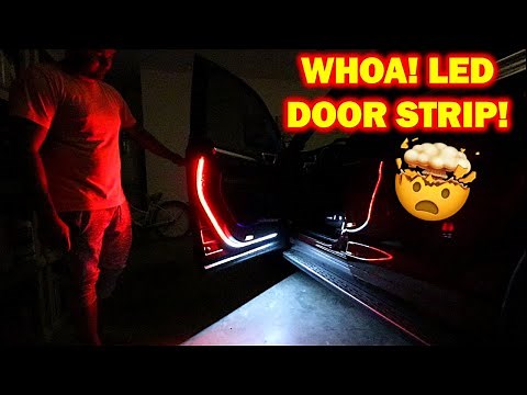 INSANE LED STRIP for Car Door!!! (Dual Color COOL!)