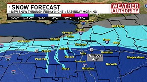 Winter Weather Advisory for parts of CNY Friday night with accumulation variation