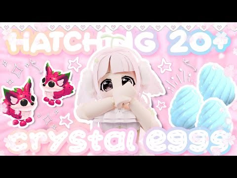 ♡₊˚ HATCHING 20+ CRYSTAL Eggs (I GOT IT!) ♡ - #adoptme #adoptmegame ⋆ ୨୧˚