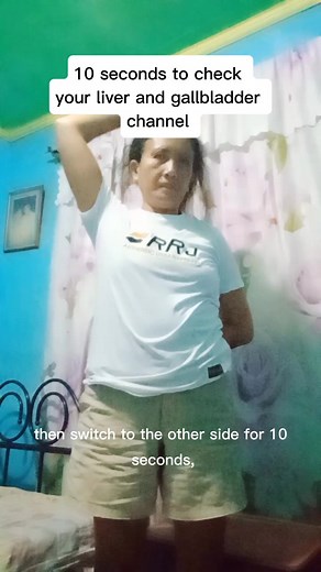 10 seconds to check your liver and gallbladder channel #healthtips #fblifestyle #acupressurepoints #exercise #liverhealth | Hilda's World