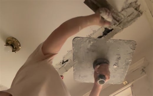 Patching a ceiling in a home built sometime between the late 1800s and early 1900s. Plaster repair. Lathing. #plasterrepair #southeastiowa | Eric Sczuka