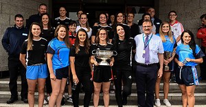 In Pictures: All-Ireland Winning Camogie Teams Visit Our Lady's Children's Hospital | Balls.ie