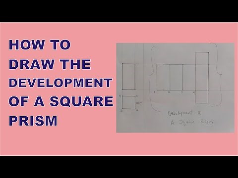 How To Draw the Development of a SQUARE PRISM | Simple & Easy | How To Develop a Square Prism