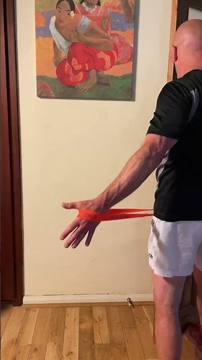 Scapular retraction with rotator cuff action #strengthcoach #healthyfitness #shoulderhealth