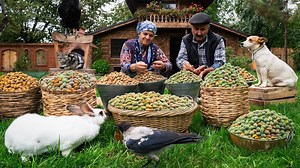 109K views · 2.4K reactions | Harvesting and Baking with Fresh Almonds A Village Tradition #food #cooking #outdoor | Cooking HD | Facebook