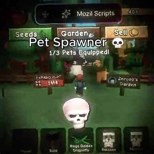 Mozil SCRIPTS ARE SO OP 💀🦝 Grow A Garden 2 Pet Spawner #growagarden2 #roblox #opscript