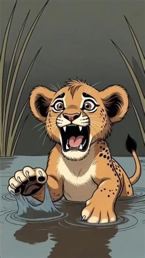 “Lion Cub Falls in Pond & Gets Saved by a Mama Duck | Heartwarming Animal Short”