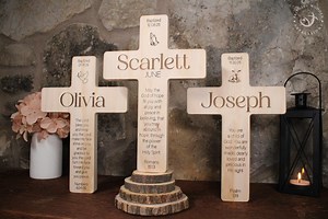 Personalized Baptism Cross Engraved Name Cross for Boy or Girl Custom Religious Wall Decor Wooden Keepsake Christian Faith Handmade Gift - Etsy