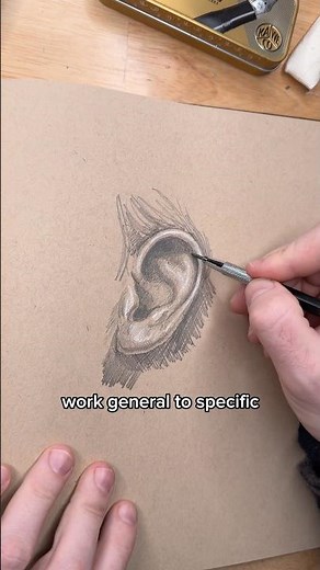 A simple way for drawing ears.