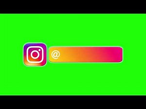 Instagram Logo Green Screen Animation