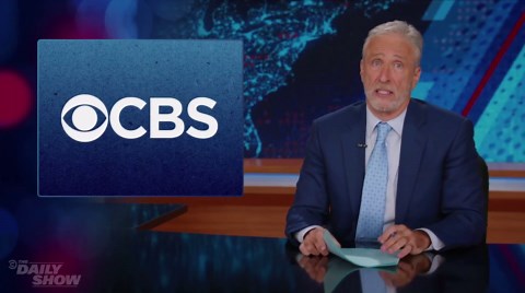 Jon Stewart lambasts cancellation of Stephen Colbert's CBS late-night show