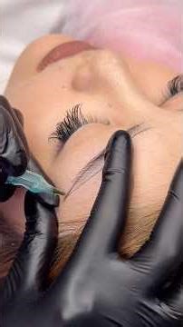 Powder brows process #browstylist #microblading #satisfying #beauty