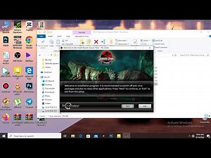 How to Install Jurassic Park The Game English Pack | Windows 10 Install Settings