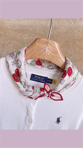 Chic Cherry Scarf Styling: Easy Neck Tie Tutorial