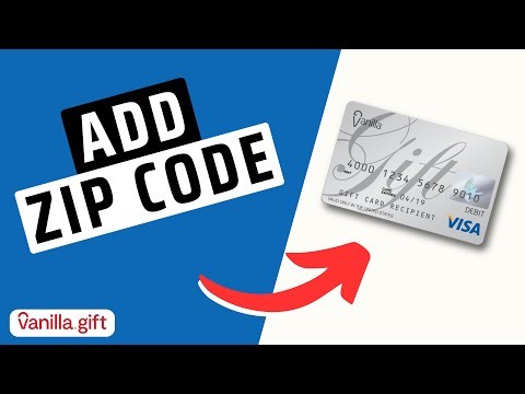 How To Add Zip Code to Vanilla Visa Gift Card