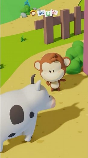 Tata bernyanyi dengan sapi 🐮 #balita #kartunanak #kartunlucu #kartun #laguanak