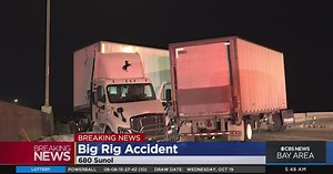 Traffic Alert: Big Rig crash shuts down northbound lanes of 680 during morning commute