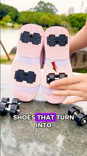 These Shoes Turn Into Roller Skates in Seconds! 🔥 #shoes #rollerskate