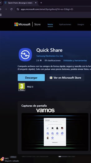Asi puedes transferír archivos de tu teléfono a la computadora sin utilizar el cable y es con la aplicación de QuickShare #quickshare #windows #pctips #informatica #techtok