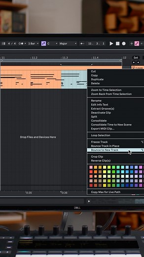 Ableton on Instagram: "Coming in Live 12.2 – Bounce to New Track helps you quickly commit your creative decisions to audio, make transition effects and micro-edits, and move closer to a finished piece. Link in bio to learn more about 12.2. #ableton #abletonlive #live12"