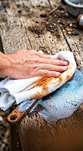 Quick Rust Removal for Any Wrench #mechanic #hacks #satisfying