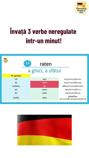 Learn TOP 3 irregular verbs in one minute! (A2): nennen, raten, rennen