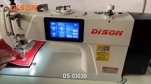 DS-0303D/DS-0303DS ▪Heavy Duty Top and Bottom Feed Lockstitch #Sewing Machine 1.High design in the rear cover and cover axis design, avoid oil leakage and operating more safely. 2.Adopt the innovative direct drive,energy-saving servo motor directly connected to the main shaft, start fast and stop accurately, reducing the responsive time. 3.750w energy-saving servo motor, more powerful trimmer. Round knives, high-performance trimmer structure to ensure the accurate trimming effect, the cut is fla