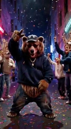 When a Bear Learns Hip-Hop Dance 😳🐻🔥