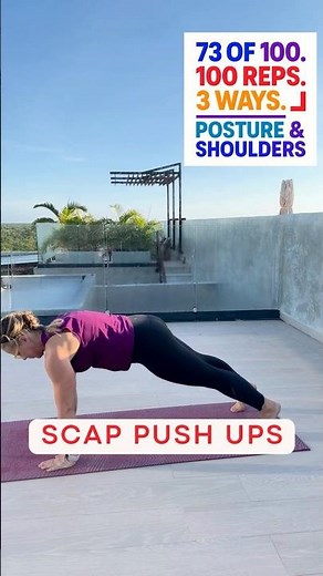 Day 73 | Scapular Strength Workout 💥 Shoulder Blade Pinch + Scap Push-Ups | 100 Days of Movement