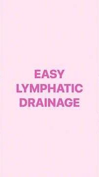 💘 Save this Easy 2Min Lymphatic Drainage! 💘