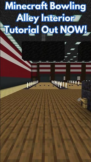 Minecraft Bowling Alley Interior Tutorial #minecraftcity #minecrafttutorial #minecraftguide