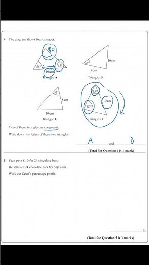 Practicing Exam Questions - GCSE Maths #shorts #maths #gcse #exam