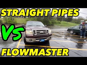 Ford F-150 5.4L TRITON V8 FLOWMASTER SUPER 44 Vs STRAIGHT PIPES!