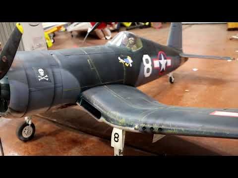 Motion RC Flightline Models 1600mm Corsair Modification Video 5 Advanced Weathering